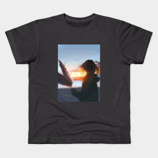 Sunset On A Beach Kids T-Shirt